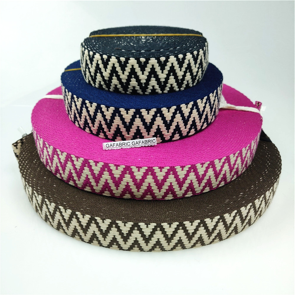 Sewing Thread In Textile - Miękka bawełniana taśma 30MM szerokość fala