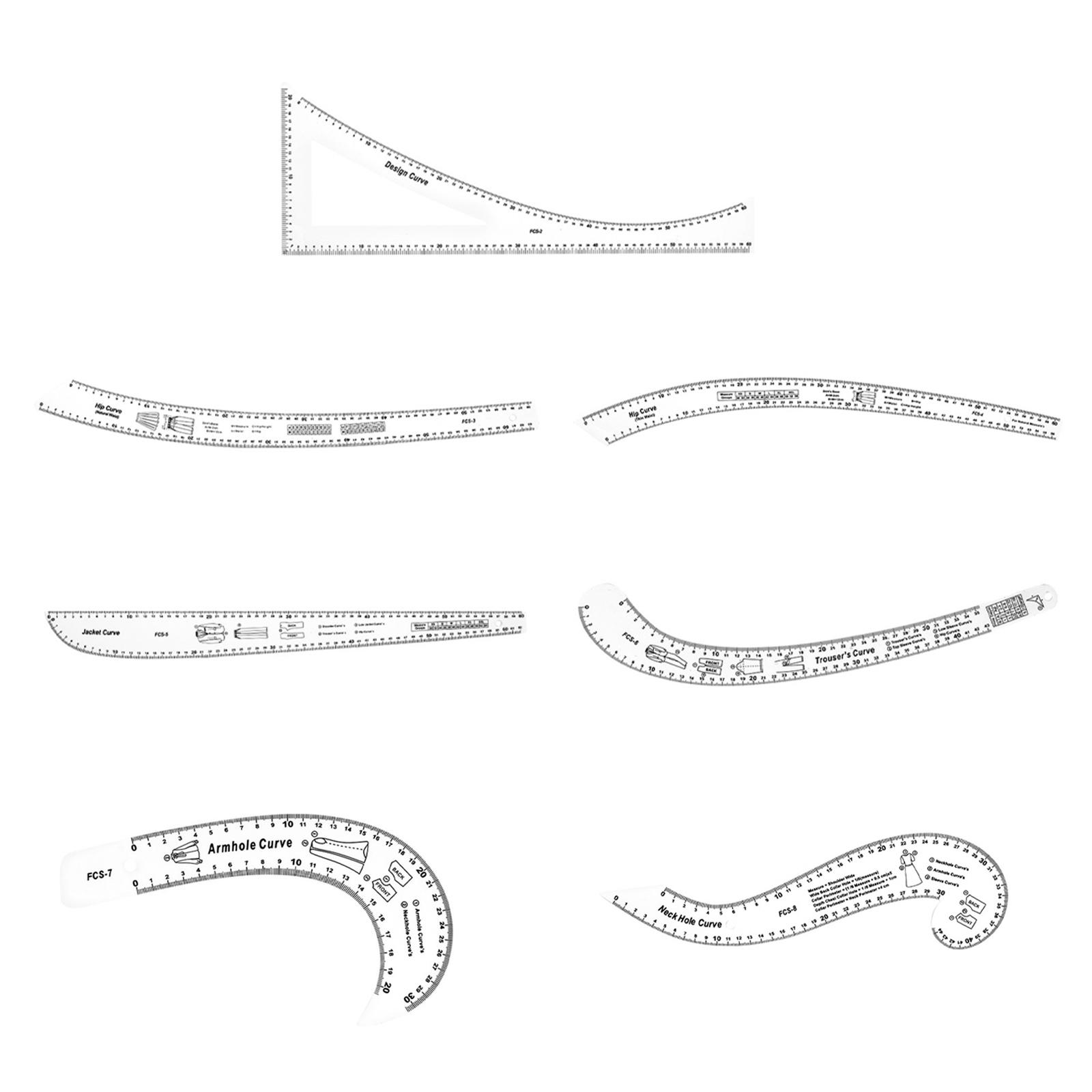 Sewing Gauge Ruler - Krzywik miara wzór szablon narzędzie krawieckie