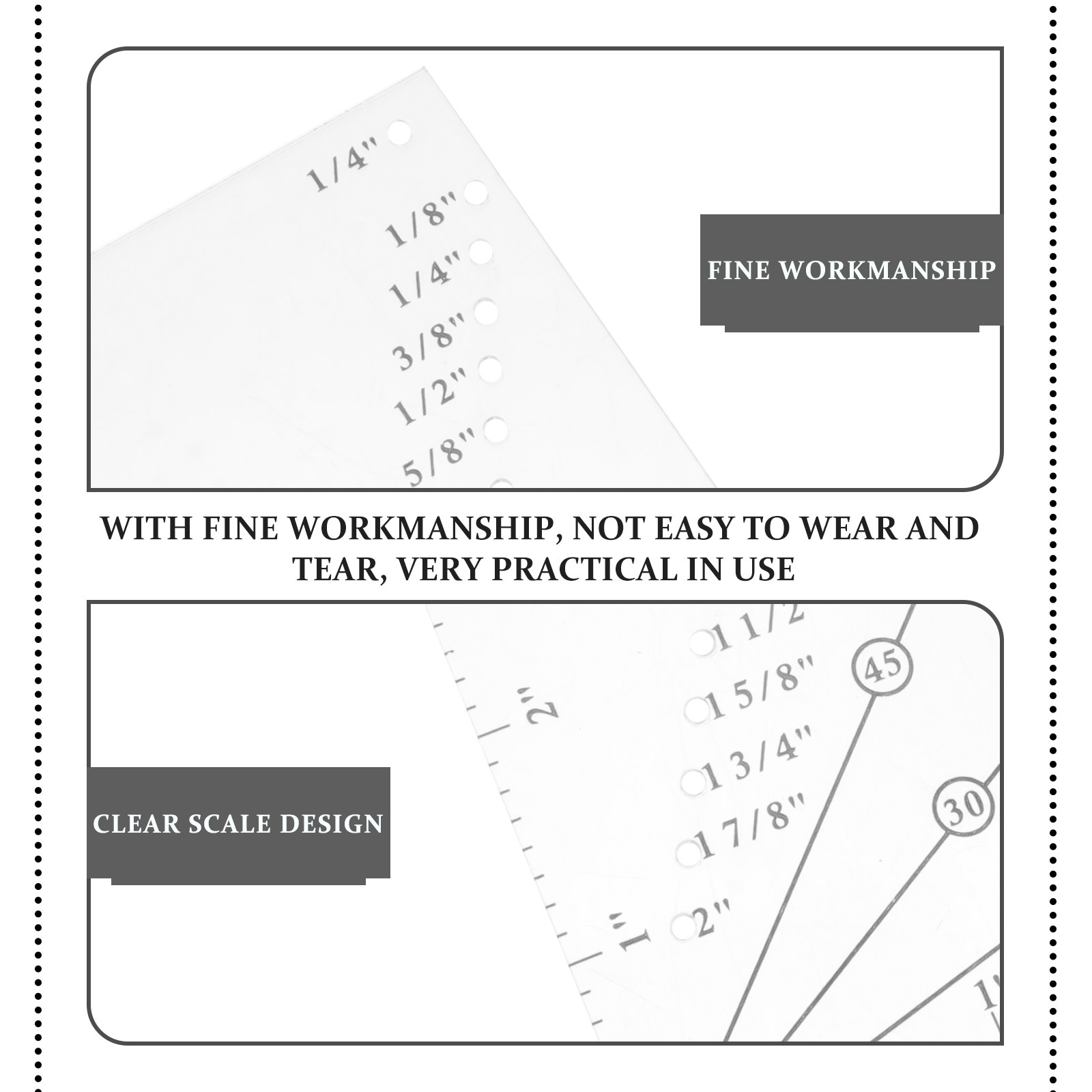 1 zestaw Plastikowa Linijka do – Sewing Gauge Ruler recenzja i cena