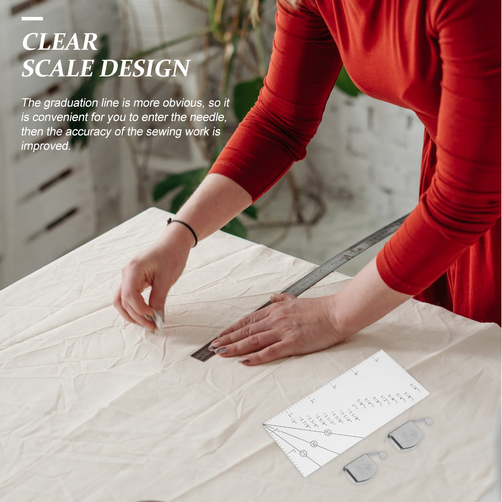1 zestaw Plastikowa Linijka do – Sewing Gauge Ruler recenzja i cena