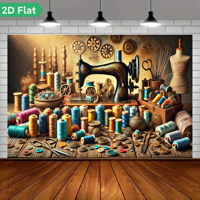 Gobelin ścienny w stylu vintag – Vintage Sewing Textile recenzja i cena